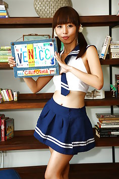 Japanese Marica Hase in schoolgirl uniform | FILF - image 