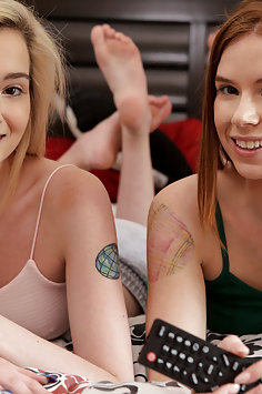 Sleepover threesome with stepsister Pepper Hart & friend Lexi Lore | BrattySis - image 
