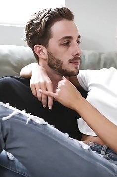 MILF Sarah Vandella threesome with teen Emma Hix & BF | PureTaboo - image 