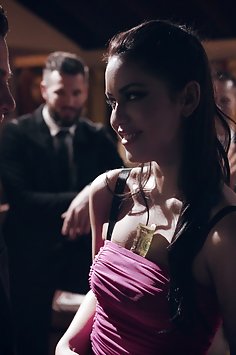 Escort Alina Lopez fucked in front of rowdy businessmen | PureTaboo - image 