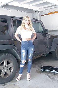 MILF Katie Morgan fucks car mechanic | PureMature - image 
